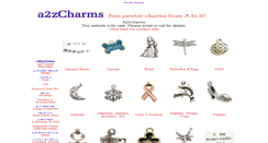 Desktop Screenshot of a2zcharms.com